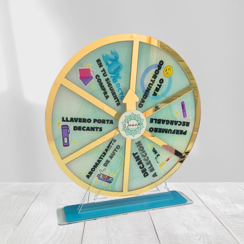 Ruleta Acrílica Personalizada – Dinámicas de Venta y Promoción