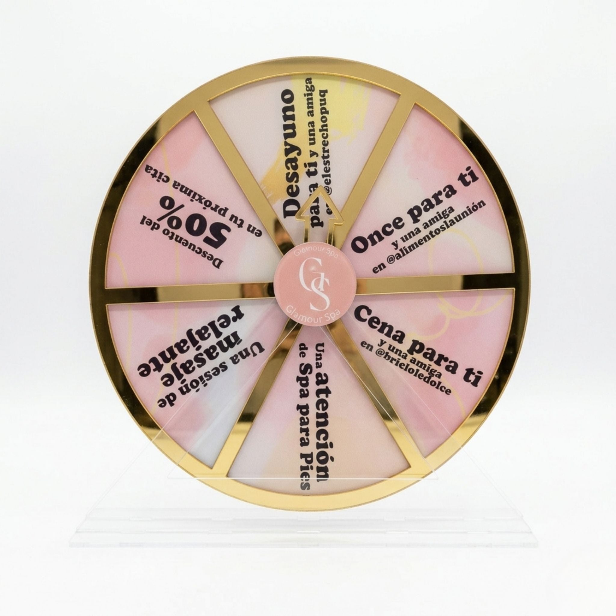 Ruleta Acrílica Personalizada – Dinámicas de Venta y Promoción