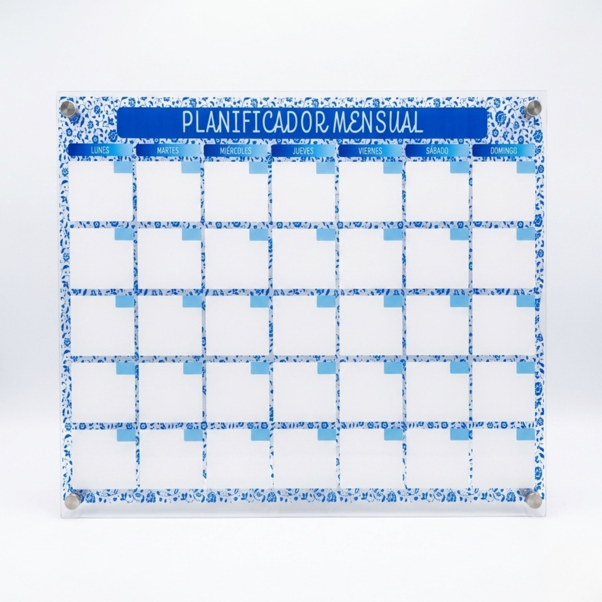 Pizarra Acrílica Planificador Mensual – Organización y Decoración