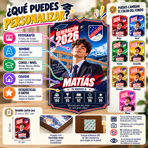 Carta de Recuerdo Personalizada – Graduaciones