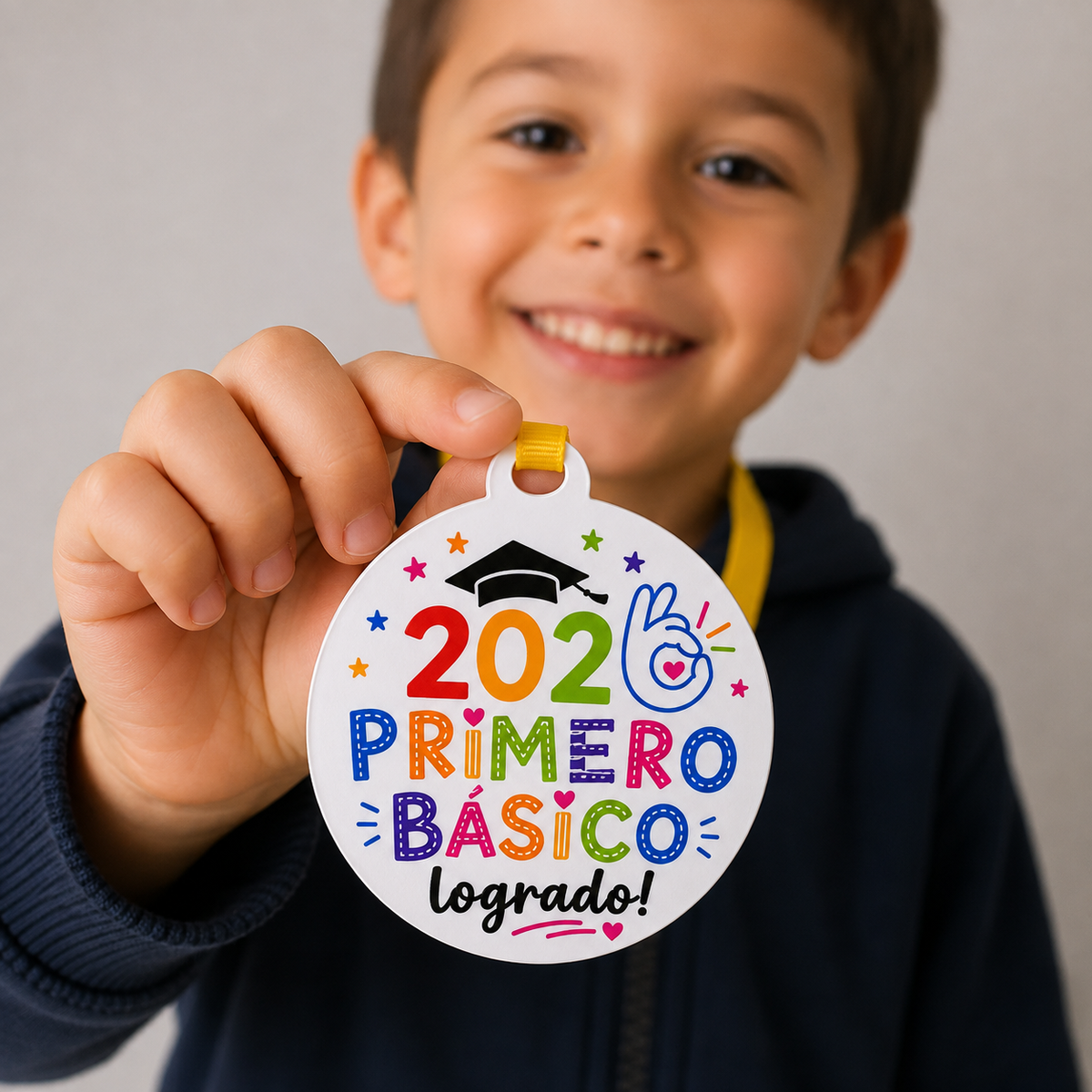 Medallas Escolares Acrílico Impresión UV – Fin de Año