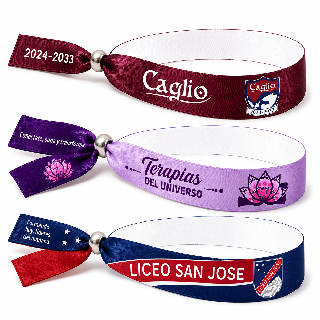 Pulseras de Satín Personalizadas