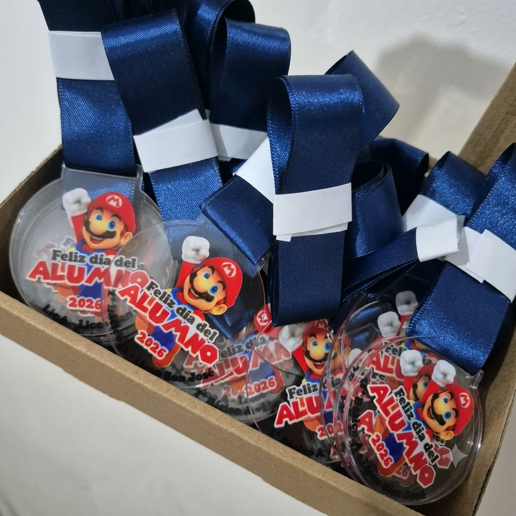 Medallas Acrílico Full Color con Personajes – Eventos Especiales