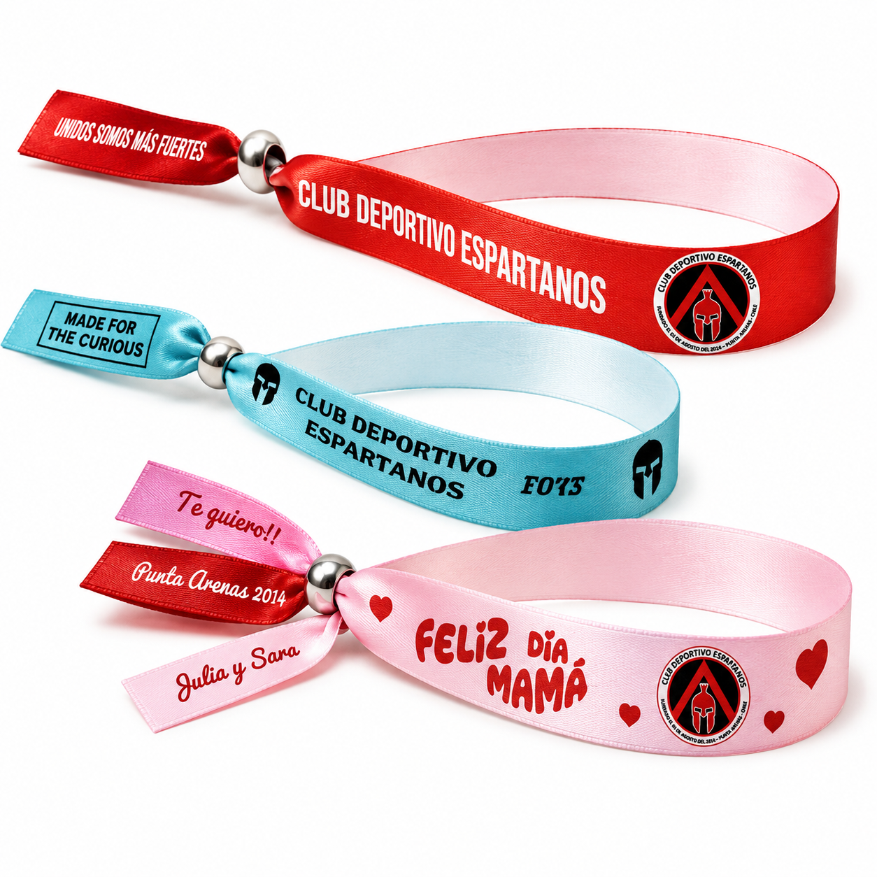 Pulseras de Satín Personalizadas